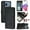 Black, variant on For IPhone 16e 6.1" RFID Blocking Protective Purse Case Cat Embossed Strong Magnetic Attachment/Closure, Card Slots/Pocket, PU Leather Flip Wallet Case With Hanging Rope,Purple,For iPhone 16e