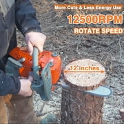 PROYAMA 26CC 2-Cycle Top Handle Gas Powered Chainsaw 12 Inch Petrol Handheld Cordless Chain Saw for Tree Wood Cutting