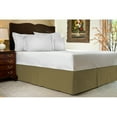 thumbnail image 1 of 100% Egyptian Cotton 1 PCs Box Pleated BedSkirt 18 inches (Taupe,Twin Xl), 1 of 5