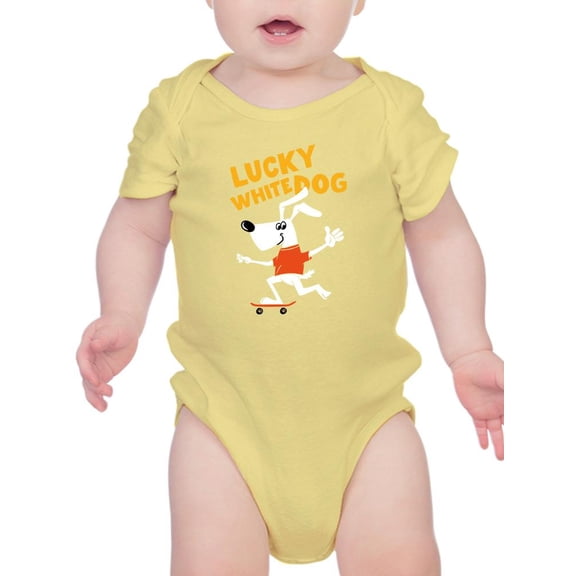 Lucky Dog On Scooter Bodysuit Infant -Image by Shutterstock,  6 Months