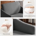 thumbnail image 5 of Bezseller 41" Oversized Accent Chair with Pouf Ottoman for Living Room, Dark Grey, 5 of 7