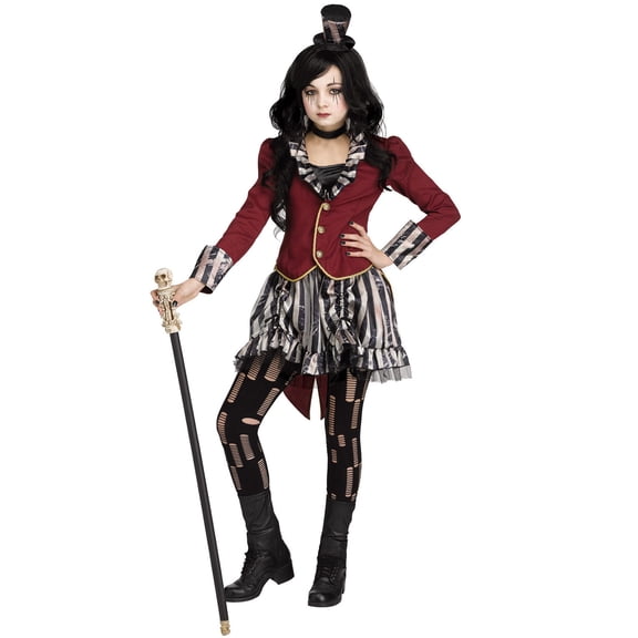 Fun World Big Girl's Girls Freakshow Ringmistress Costume Childrens Costume, Multi, Large
