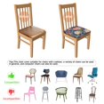 thumbnail image 5 of Pioneer Flower Seat Covers for Dining Room Chairs Set Of 4,Stretch Printed Washable Chair Seat Cover with Elastic Ties and Button,Removable Waterproof Couch Cushion Covers, 5 of 6