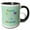 Black/White, variant on 3drose, Happy 91st Birthday, Cupcake with Candle, Balloons, Hat, Colorful, 11oz Two-tone Red Mug