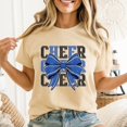 thumbnail image 3 of Coquette Cheer Shirt Blue Team Sport Cheerleading T-shirt Sizes S-5XL, 3 of 5