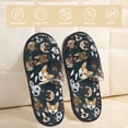 thumbnail image 2 of Fotbe Dogs Pantuflas Peludas para Mujer con Estampado, Zapatillas de Peluche, Zapatos de Invierno para Casa, Uso Interior y Exterior-Medium, 2 of 8