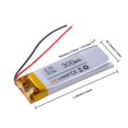 thumbnail image 2 of Baterías de litio YONGSHENG 501340 300mah para auriculares Bluetooth, 2 of 5