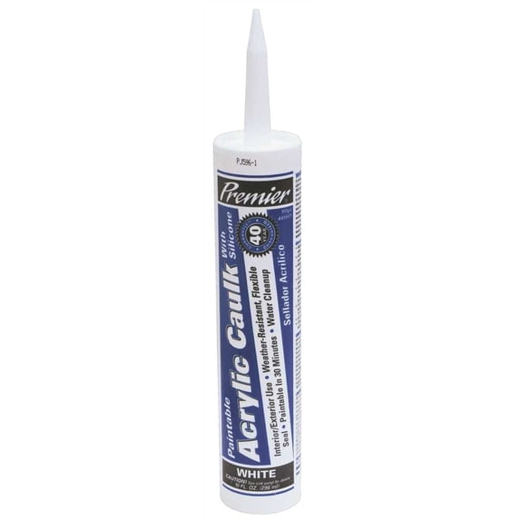 PREMIER® ACRYLIC LATEX CAULK, 10.1 OZ., CLEAR per 13 Each