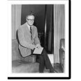 thumbnail image 2 of Historic Framed Print, [Robert Lowell, 1918- , full length, seated on arm of chair or sofa, facing right], 17-7/8" x 21-7/8", 2 of 9