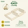 thumbnail image 4 of Greenes Fence Original 48" x 96" x 10.5" Beige Pine and Wood Raised Garden Kit, 4 of 8