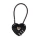 thumbnail image 2 of Candado de Combinación de Aleació de Zinc con forma de Corazón, Candado de Seguridad para Viaje, Para Equabaje, Mochila, Casillero de Gimnasio, color negro, 2 of 7