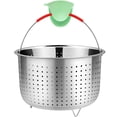 thumbnail image 1 of Colador de malla REDANT de 26 cm, cesta vaporera de acero inoxidable de 8 qt con guantes, 1 of 7
