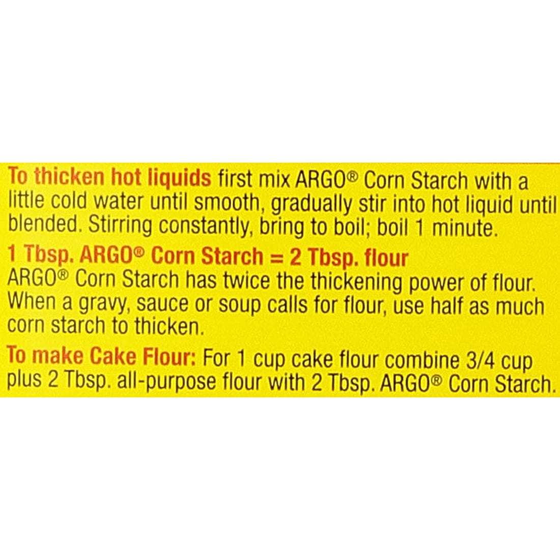 Argo 100% Pure Corn Starch 16 oz (Pack of 4)