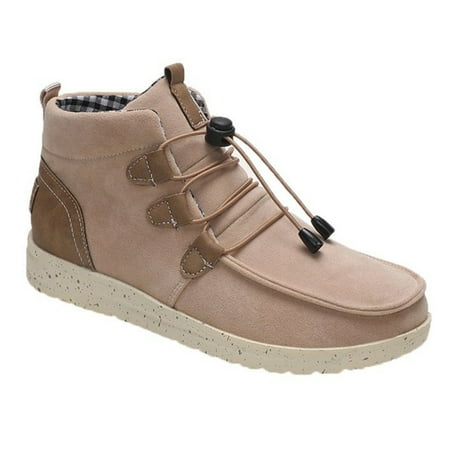 

Womens Outdoor Ankle Boots Soft and Lightweight Boots for Outdoor Garden Rainy Snowy Days 41 Creamy-white
