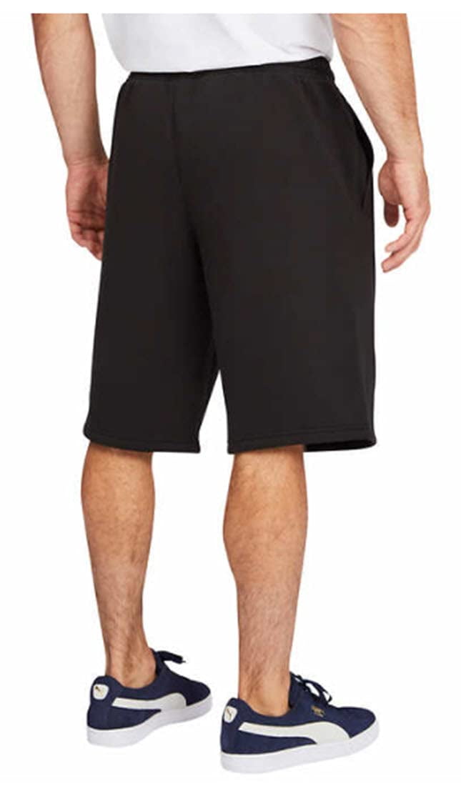 PUMA Short pour Homme à Logo 11 Pouces (Noir Audacieux, Grand)