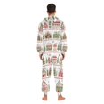 thumbnail image 4 of FORMRS Onesies Pajama for Adults Unisex Hoodie Winter Jumpsuit One Piece Sleepwear, Sizes S-2XL, Red Christmas House, 4 of 7