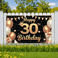 thumbnail image 5 of Elegant Design Happy Birthday Banner Golden Balloons Milestone Birthday Party Decoration Party Backdrop Balloon Celebration Banner for Birthday Party Event Decoration Celebration, 5 of 8