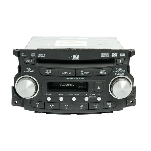 Restored 2007-08 Acura TL AM FM Radio Single Disc CD DVD MP3 Player 39100-SEP-A100 1TB4 (Refurbished)
