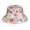Floral Ditsy, variant on Flat Mushrooms Reflective Double-Sided Bucket Hat, Sun Hat, Soft and Breathable for Gardening, Beaching, Camping, Hiking, Fishing