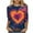 Multicolor#4, variant on Valentine's Day Shirt for Women 3/4 Sleeve Cute Love Hearts Graphic Tee Shirts Casual Fashion Blouse Tops Prime Sales Multicolor XXXL