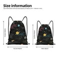 thumbnail image 2 of Fuzoiu Galaxy Print Drawstring Backpack for Gym, Travel, Yoga,Sports Sackpack String Bag for Women Men-Medium, 2 of 6