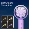 thumbnail image 3 of Portable Mini Fan Portable Handheld Fan with Led Light Usb Rechargeable Mini Fan 3 Speeds Brushless Motor Quiet Design for Travel Office Outdoor Use, 3 of 8