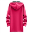 thumbnail image 4 of idosla Hoodies for Women Fashion Sweatshirts: Zip Up Hoodie Womens Causal Jackets Fleece Long Sweatshirt with Pockets (Hot Pink, 3XL), 4 of 5