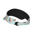 thumbnail image 2 of Rocae Rabbit Is Eating Carrots for Sport Sun Visor Hats Adjustable Empty Top Baseball Cap Cotton Ball Caps for Women and Men, 2 of 7