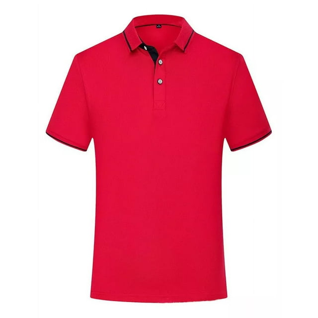 Playera Tipo Polo Moda Casual Manga Corta Para Hombre Mujer
