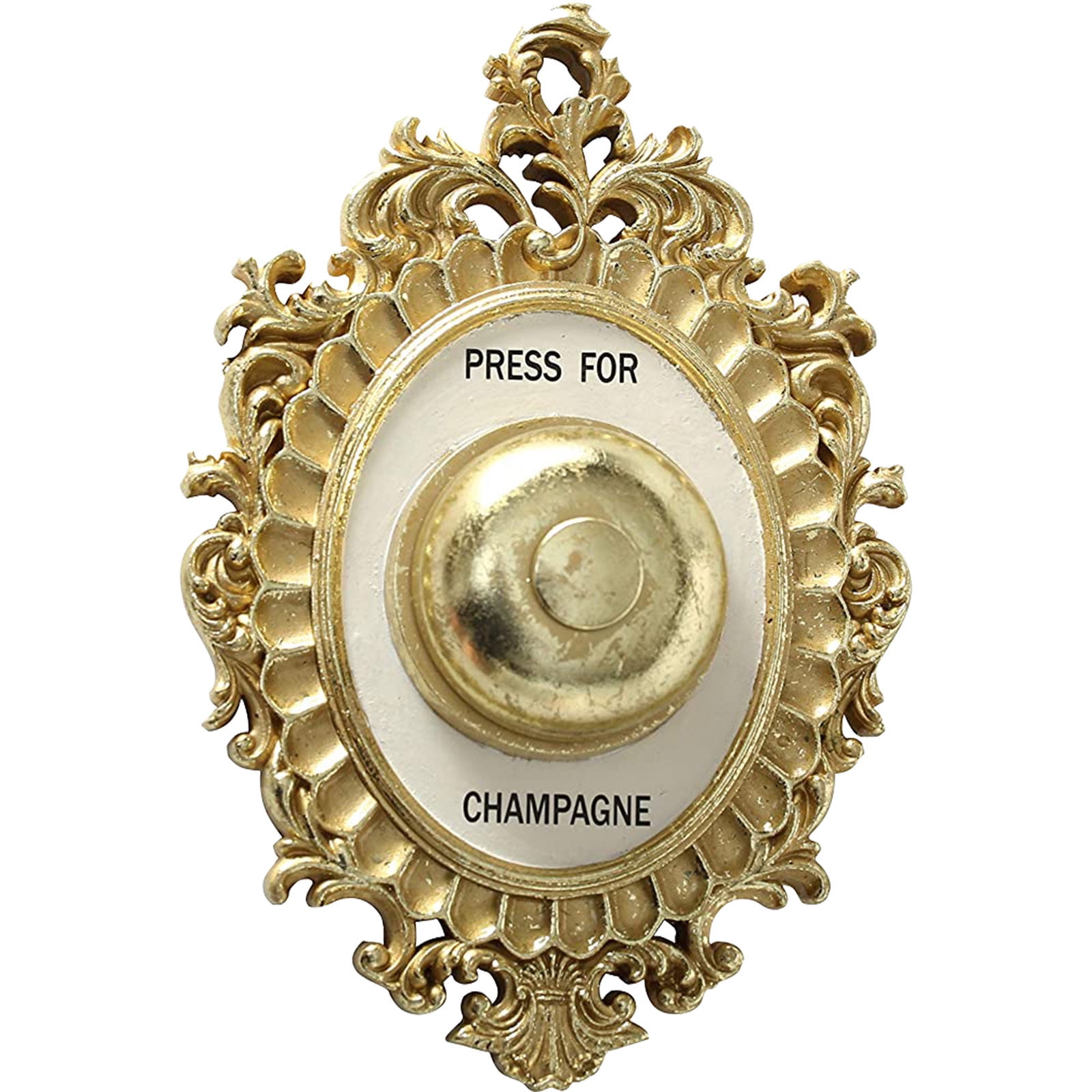 Decorative Door Bell, Champagne Theme, Ornamental Plaque, Working