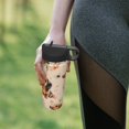 thumbnail image 7 of 18 Oz Insulated Sports Bottle, Outdoor Sports Gym Handheld Portable Casual Stainless Steel Water Bottle, Straw With Lid Dachshund And Flowers, 7 of 7