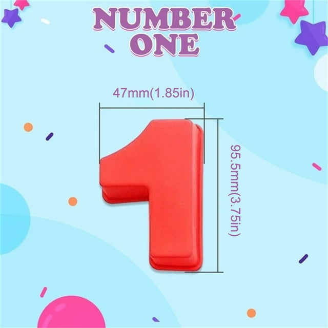 Agiferg Birthday Number Silicone Cake Mould Pizza Pan Baking Cake Bread Kitchen DIY Mould