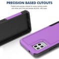 thumbnail image 2 of YEYKX Defender Case for Samsung Galaxy A42 6.6'' Heavy Duty 1 in 1 Design Rugged Full Body Dustproof Shockproof Bumper Non-Slip Protective Cover,Purple,For Galaxy A42, 2 of 5