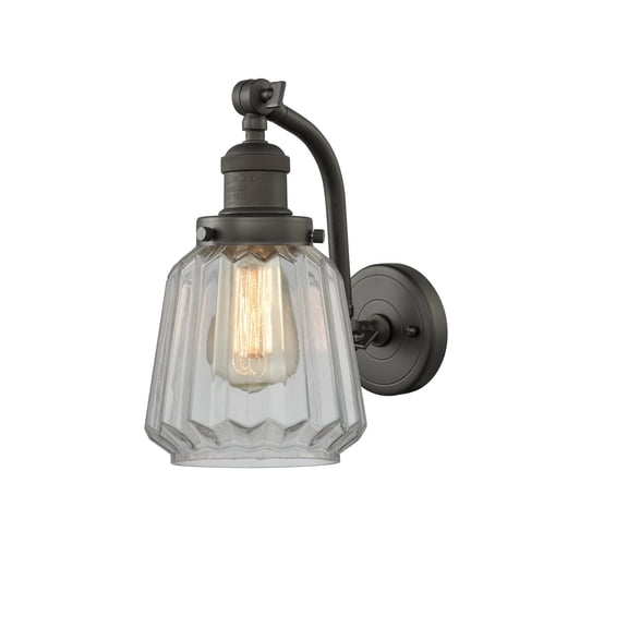 Innovations 1-LT Vintage LED Chatham 6" Sconce - Oil Rubbed Bronze - 515-1W-OB-G142-LED