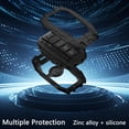 thumbnail image 4 of Heavy-Duty Zinc Alloy Full-Protection Key Fob Cover with Keychain for Toyota Venza Sienna Tundra Prius RAV4 Prime Land Cruiser Corolla Highlander Camry 2025 Smart Case Holder Protector Metal Keychain, 4 of 7