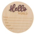 thumbnail image 2 of Baby Birth Announcement Sign Newborn Name Sign for Baby Photography Prop 2pcs Wooden Sign, 2 of 4