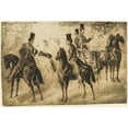 thumbnail image 3 of Constantin Guys 18x13 Black Modern Framed Museum Art Print Titled - Riders and Equipage, 3 of 5