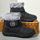 thumbnail image 3 of Zapatos Algodón A Media Pantorrilla Botas Nieve Cálidas Y Terciopelo (tela Paraguas Negra + Forro Polar Con 36), 3 of 9