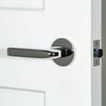 thumbnail image 6 of Viaggio Clobll_Prv_234_Rh Circolo Right Handed Solid Brass Privacy Door Lever Set - Chrome, 6 of 7