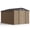 Brown, variant on 10 x 10 FT Sheds and Outdoor Storage with Lockable Doors and Snowproof for Backyard, Garden Shed with 4 Vents (Dark Gray)