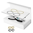 thumbnail image 3 of Kit de pulsera permanente, regalos para parejas, portátil con alicates, fabricación de pulseras de joyería para playa, cumpleaños, aniversario de boda 1 negro 1 dorado, 3 of 10
