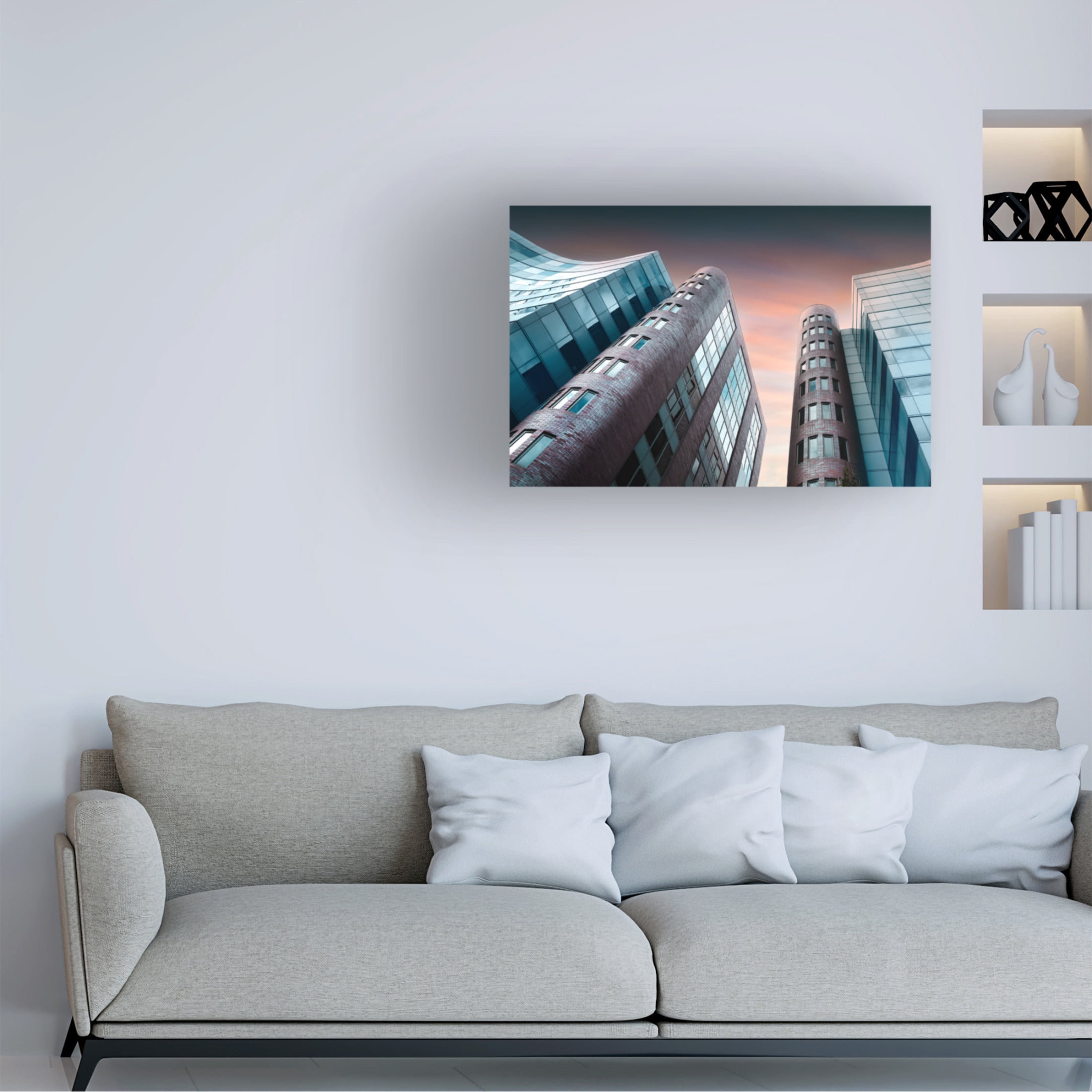 Trademark Fine Art Catherine W. Office Building Canvas Wall Art