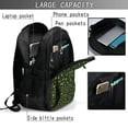 thumbnail image 4 of Balery Green Branch Olive Print USB Charging Backpack for Men and Women - Water-Resistant, Anti-Theft Laptop Backpack with USB Port for Travel, Work, School, and College, 4 of 7