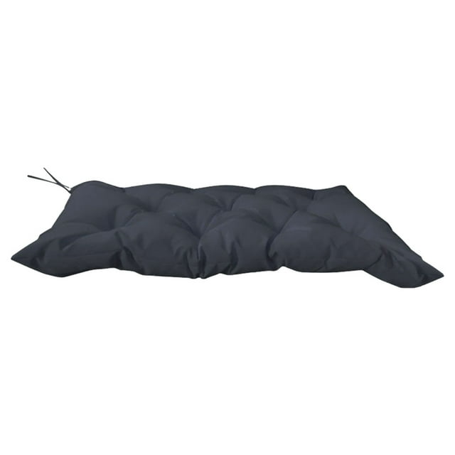Cojín impermeable para banco de exterior, cojín para muebles de jardín, cojines para el respaldo de sillas de patio y cojines para asientos. Negro 120x50x10cm