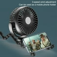 thumbnail image 4 of Frogued Cooling Fan Battery operated Adjustable ABS Three Gears Portable Cooling Fan for Car Seat (Black A), 4 of 13