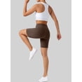 thumbnail image 3 of Rosvigor 2 Pack Women’s Biker Shorts 8" High Waisted Yoga Shorts with Pockets No Front Seam Workout Running Gym Athletic Shorts, 3 of 8