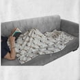 thumbnail image 5 of Ostrich Soft Flannel Fleece Throw Blanket, Colorful Cartoon Style Interpretation of Various Quirky Characters Pattern, Cozy Plush for Indoor and Outdoor Use, 50" x 60", Multicolor, by Ambesonne, 5 of 5