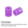 thumbnail image 4 of Bolas de goma Anti vibración Unique Bargains para RC F4 F7 M2x6mm morado paquete de 12, 4 of 6
