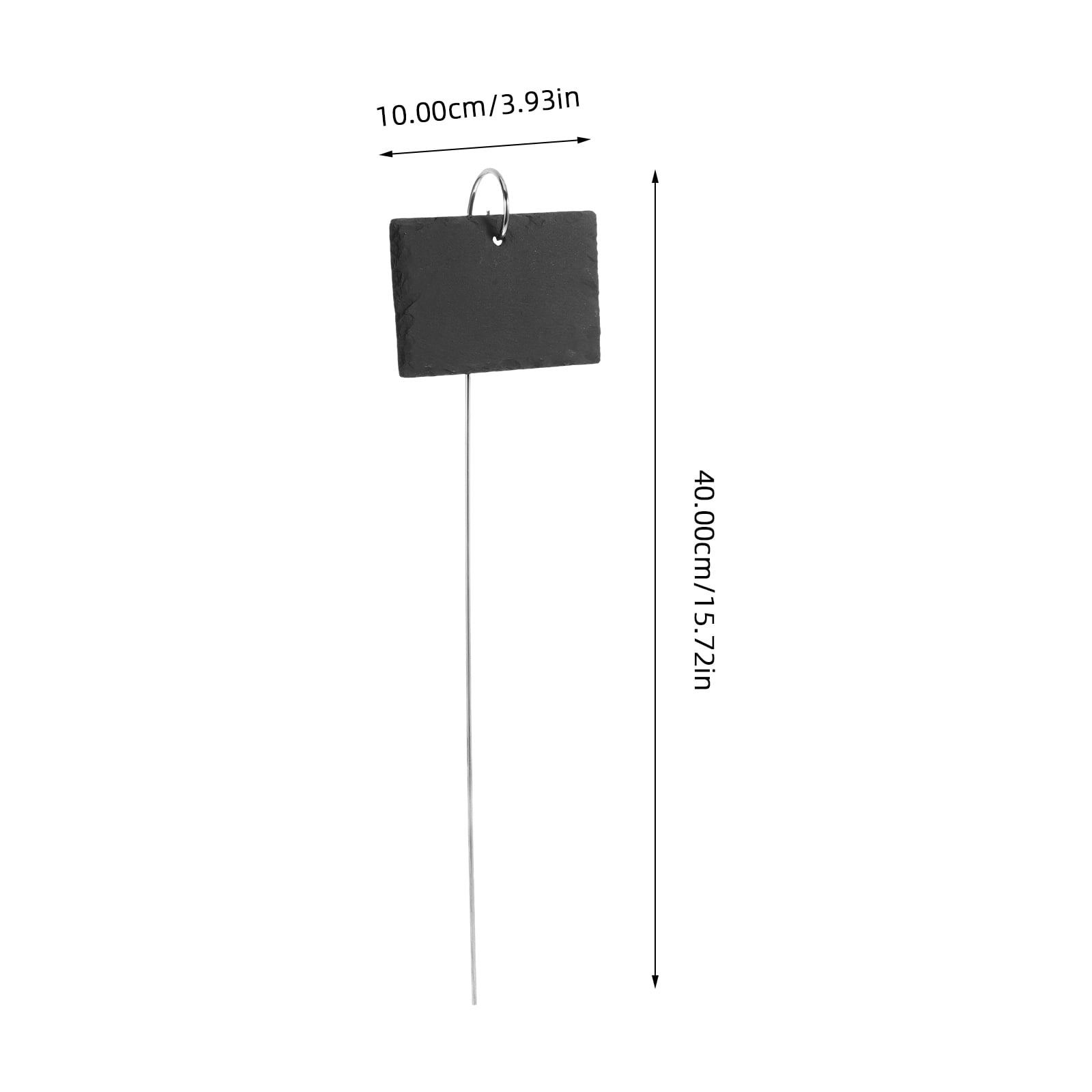 LEORX 5Pcs Pot Name Tag Stainless Steel Gardening Signs for Garden Decoration Indoor Flower Bed