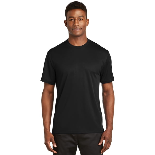 Camiseta de manga corta Sport-Tek Dri-Mesh XS Negro 246831
